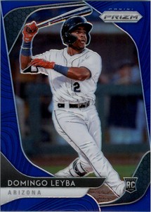 2020 Panini Prizm Prizms Blue #10 Domingo Leyba - NM-MT