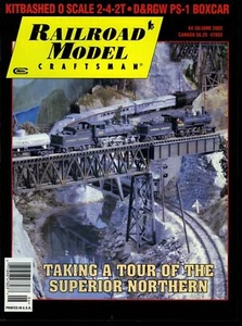 Railroad Model Craftsman Magazine June 2002 Kitbashed O Scale 2-4-2T  - Picture 1 of 2