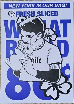 FAILE NY is Our Bag Bunny Boy 28" impresión offset fresca en rodajas impresión artística de Nueva York Foto 1 de 3