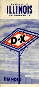 1942 Diamond D-X Road Map: Illinois NOS - Bild 1 von 1