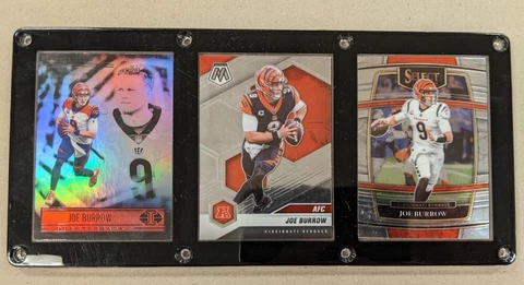 JOE BURROW 3 CARD PLAQUE CINCINNATI BENGALS Cover