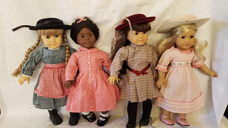 Pleasant Company American Girl Doll lote de 4 Addy, Kristen, Samantha,  Foto 1 de 4