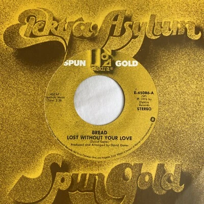 Bread 45 Lost Without Your Love / Hooked on You NEW reissue unplayed rock pop - Image 1 of 3