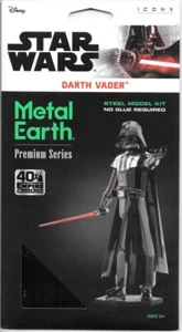 Star Wars Darth Vader Figure Metal Earth Laser Cut Premium Series Model Kit NEW - Picture 1 of 9