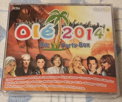 Ole 2014-die Party Box Telamo  (Loona,Scooter,Cascada,Dj Ötzi,Willie Herren..NEU - Bild 1 von 2