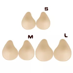 1 Pair Women's Bra Pads Inserts Push Up Breast Enhancer for Swimsuits Sports HQ - Picture 1 of 26
