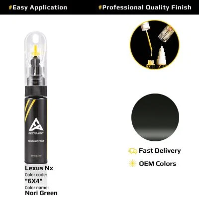 Touch up Paint for Lexus Nx Code: 6X4 Nori Green Easy Apply Scratch Repair - Image 1 of 4