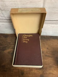 Thoughts For Everyday Devotional Vintage Stevens 1936 With Box Very Good - Picture 1 of 16