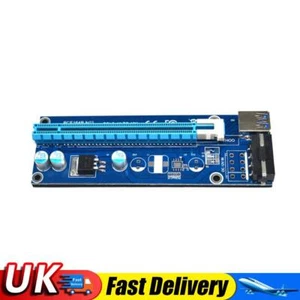 USB 3.0 PCI-E Express 1x to16x Extender Riser Card Adapter SATA 4PIN Power UK - Bild 1 von 14