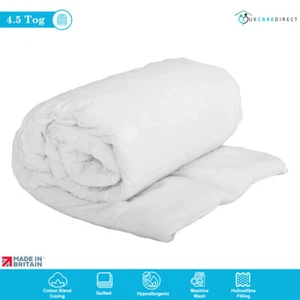 Duvet Quilted 4.5 Tog Lightweight Slight Second Summer Cool Comforter All Size - Picture 1 of 7
