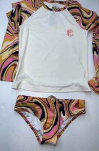 BILLABONG GIRLS BRAND NEW LONG SLEEVE RASH GUARD SET - Picture 1 of 5