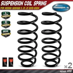 2x Coil Springs Rear Side Suspension for Nissan Qashqai II J11 J11 550204EA1B - Picture 1 of 10