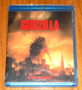 GODZILLA 2014 FILM Aaron Taylor Johnson-Ken Watanabe-Elizabeth Olsen BLU-RAY NEW - Picture 1 of 2