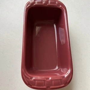 Longaberger Mini Loaf Pan Woven Traditions Baking Dish Ceramic - Picture 1 of 12