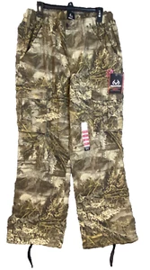 REALTREE Ladies Camo LDS Cargo Hunting Pants Sz XL **NEW** Pink Logo - Picture 1 of 6