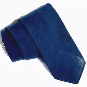 Brent Skinny Vintage Slim Tie Montgomery Ward Dacron Poly Blue USAF NAVY USA 40s - Picture 1 of 10