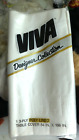 Vtg Viva Designer Collection Table Cover 54" x 108" White Poly Lined 1987 NOS