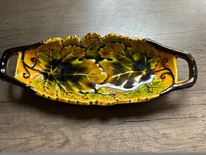 VTG 10.5" Serving Tray with Handles #642 Made in Czechoslavakia Multi-color - Picture 1 of 9