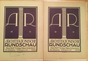 Architectural Rundschau 1912 5 issues - Picture 1 of 5