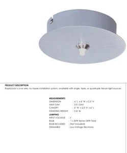 ET2 Lighting RapidJack 7-Light Canopy in Satin Nickel - EC95018-SN NEW - Picture 1 of 5