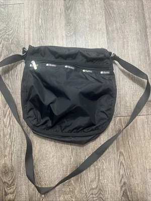 Le Sportsac Classic Crossbody Bag Purse EUC Black - Image 1 of 4