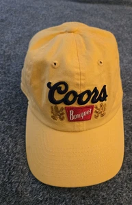 Vintage 90er Coors Banquet Bier gelb Baseballkappe Papa Mütze American Needle - Bild 1 von 11