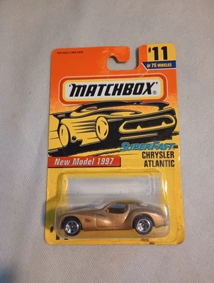 1997 Matchbox Chrysler Atlantic #11 Metallic Champagne MB 306 Super Fast 1:64 - Image 1 of 4