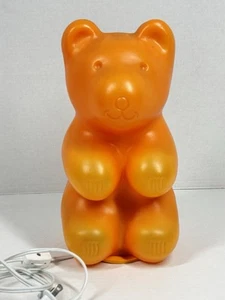 Rare VTG Messow Heico Blow Mold Plastic Orange Gummy Bear Lamp Night Light ‘90s - Picture 1 of 12