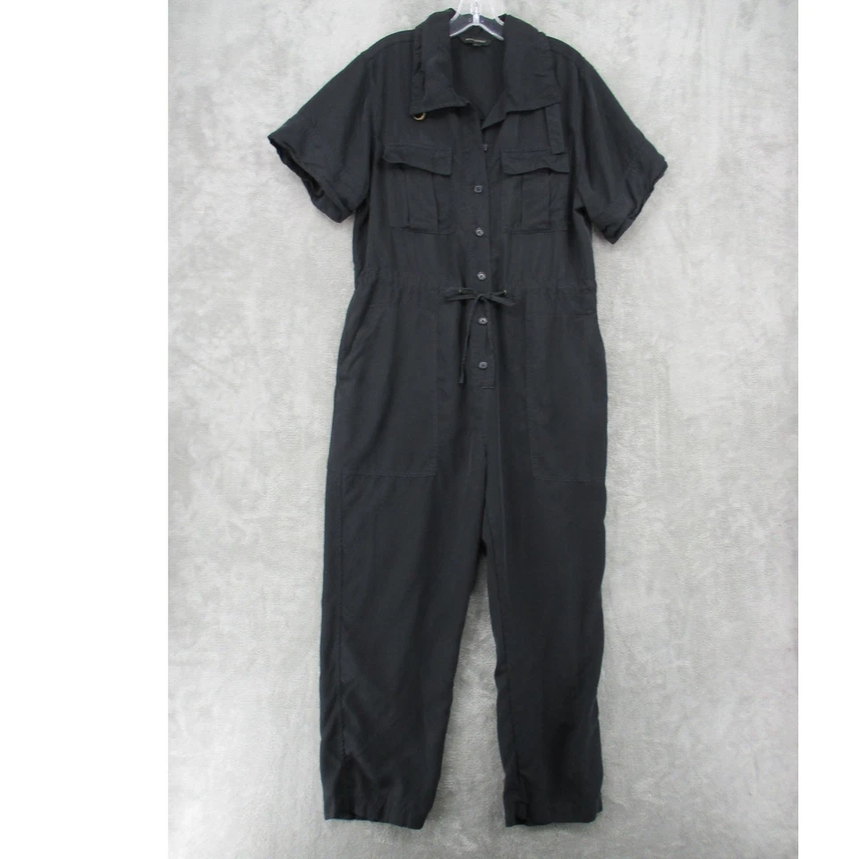 Mono Banana Republic para mujer grande utilitario cambray bolsillos botón cordón Foto 1 de 4