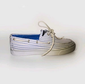 Sperry Top-Sider Damenschuhe weiß blau Seher-Sucker 8,5 M - Bild 1 von 10