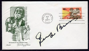 1977 Talking Pictures 50th (Scott 1727) GEORGE BURNS Signed Artmaster FDC TB864 - Picture 1 of 1