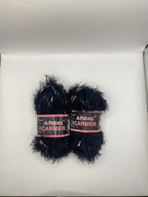 2 Patons Carmen Skeins Ebony 64 Yards Each - Image 1 of 4