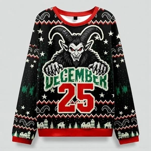 Terryfing Krampus Danger Christmas Ugly Sweater For Men & Women S-5XL - Bild 1 von 4