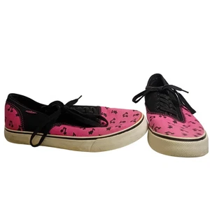 Punkrose Sneakers Women's Casual Music Note Canvas Shoes Scene Queen Emo 9 READ - Picture 1 of 16