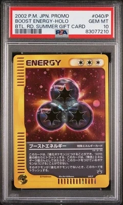 2002 PSA 10 Graded Pokémon Boost Energy 040/P  Battle Road Promo Japanese - Image 1 of 2