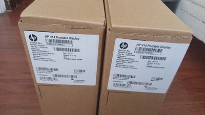 HP V14 14" 1920X1080 BUSINESS IPS PORTABLE LED LCD MONITOR DISPLAY 3TN62A8 pair - Image 1 of 4