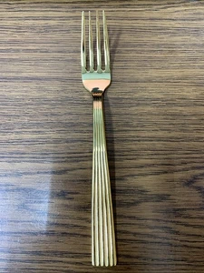 Towle Supreme GOLDEN Ionic Stainless Dinner Fork Made in Japan BRAND NEW - Picture 1 of 3