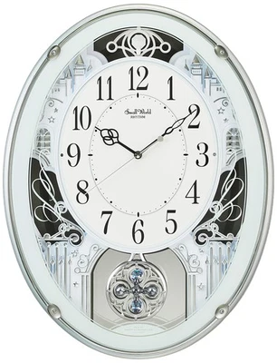 RHYTHM Small World Proud Radio-Controlled Analog Wall Clock with 18 Melodies - Image 1 of 4