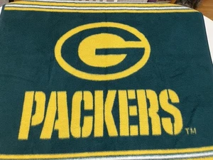 Vintage Biederlack Green Bay Packers NFL Football Stadium Throw Blanket 48 x 54 - Picture 1 of 5