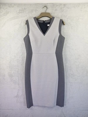 Austin Reed Womens Sleeveless Sheath Dress Size UK 14 Black & White 41" Long - Изображение 1 из 4