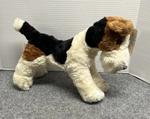 Pet World Fox Terrier 15" Plush Stuffed Animal Juans Corporation Rare Realistic - Picture 1 of 7