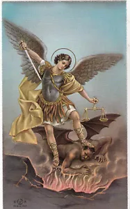 *Holy Card-"Saint Michael Fights" -*HC/Religious ~Holy Card~(Back is Blank/- - Picture 1 of 1