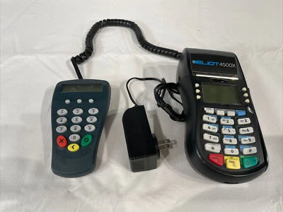 Hypercom Equinox T4220 Credit Card Processing Machine Terminal w/Pin Pad - Image 1 of 4