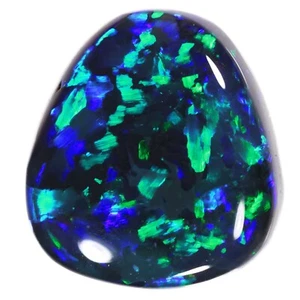 2.49ct Natural Black Opal Green Blue - Picture 1 of 7
