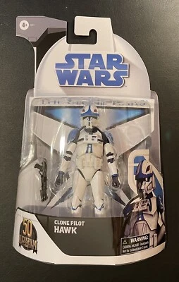 🌟Hasbro Star Wars Black Series Clone Wars 50th 6” Clone Pilot Hawk Target Exclu - Image 1 of 2
