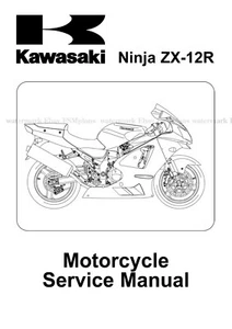 Kawasaki Ninja ZX-12R 2002 2003 2004 99924-1278-03 Repair Service Manual - Picture 1 of 4