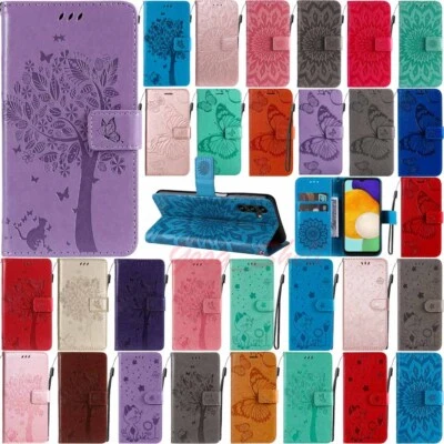 For Samsung A13 A23 A33 A53 A14 5G Embossed Wallet Flip Leather Phone Case Cover - Image 1 of 4