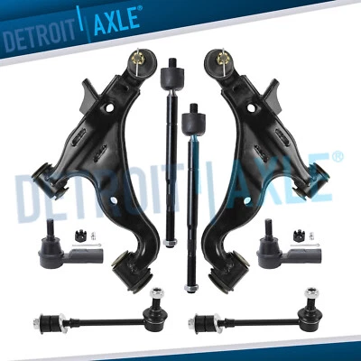 Brazos de control inferiores delanteros tracción trasera 8 piezas barras estabilizadoras barras de amarre para Toyota Tacoma 2005-2015 Foto 1 de 4