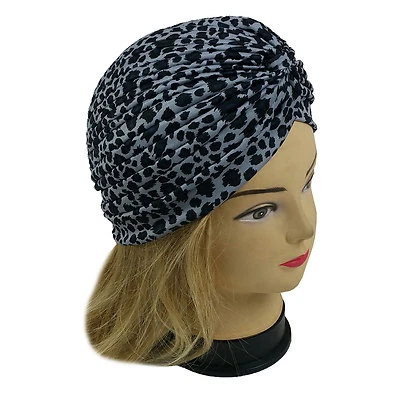 Turbantes femininos chapéus quimio perda de cabelo tampa cabeça envoltório turbante para mulheres - Imagem 1 de 4