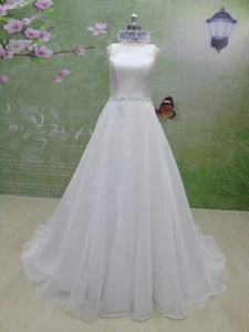 HBH Brautmode I Mikado Satin Brautkleid Clean pur Elegant für Ihre Hochzeit - Bild 1 von 3